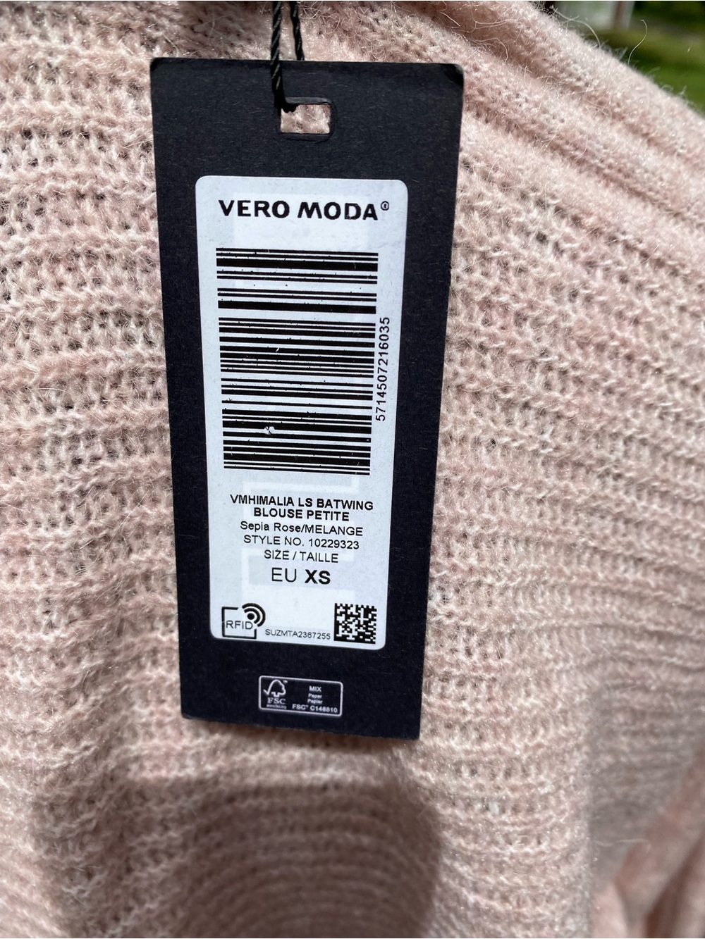 Vero Moda Pale Pink Ribbed Crew Neck Sweater - Picture 5 of 8